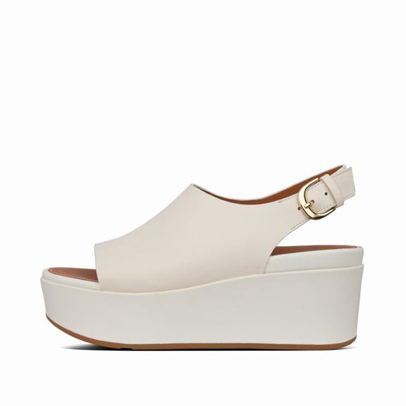 FitFlop Dámská Sandály Na Klínku Šedé - ELOISE Ankle Strap Kůže CZ-294835